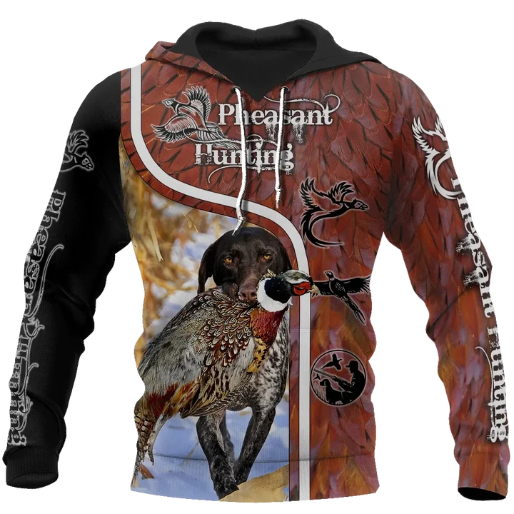Pheasant Hunting 3D All Over Printed Shirts For Men And Women JJ100102 - Amaze Style™-Apparel