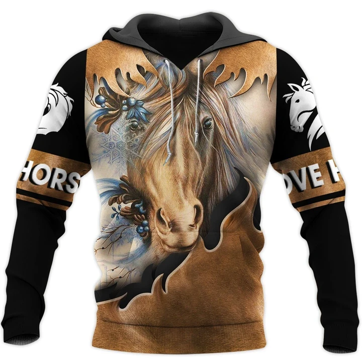 Love Horse 3D All Over Printed Shirts For Men And Women MP130411 - Amaze Style™-Apparel