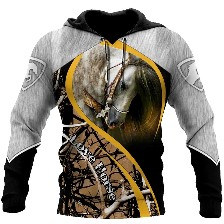 Love Horses 3D All Over Printed Shirt Hoodie MP12082004 - Amaze Style™-Apparel
