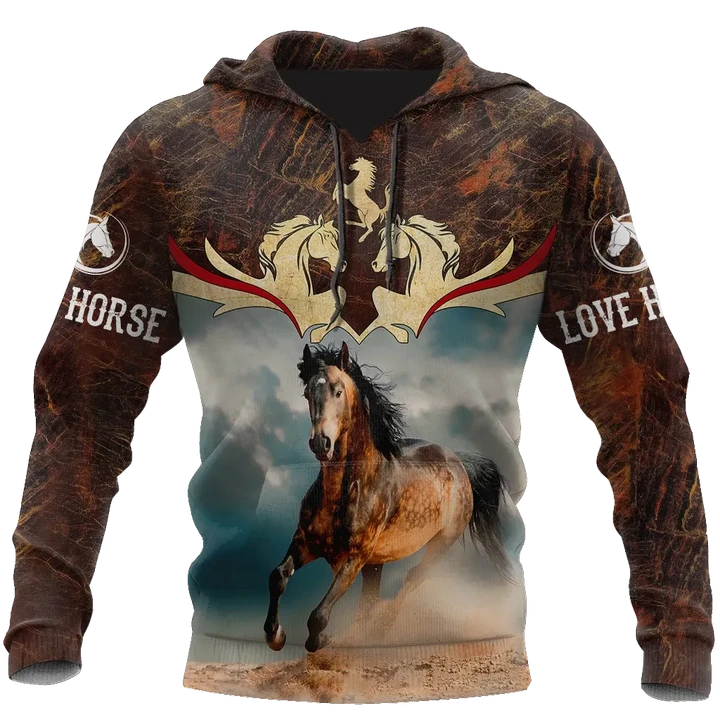 Love Horse 3D All Over Printed Shirts  Hoodie MP09082001 - Amaze Style™-Apparel