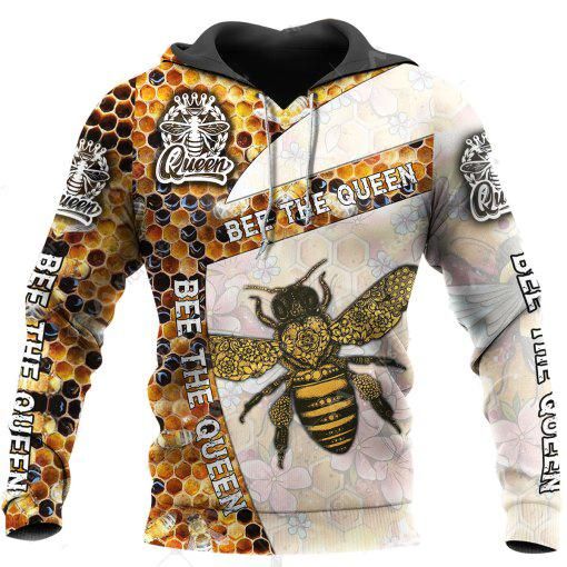 Bee The Queen 3D All Over Printed Shirts For Men And Women MP941 - Amaze Style™-Apparel