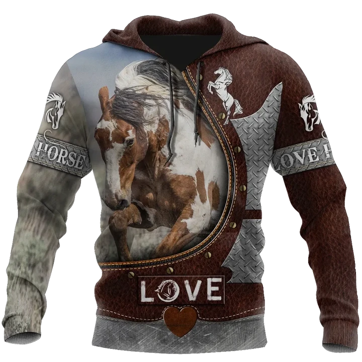 Love Beautiful Horse 3D All Over Printed Shirts For Men And Women TR2505203S - Amaze Style™-Apparel