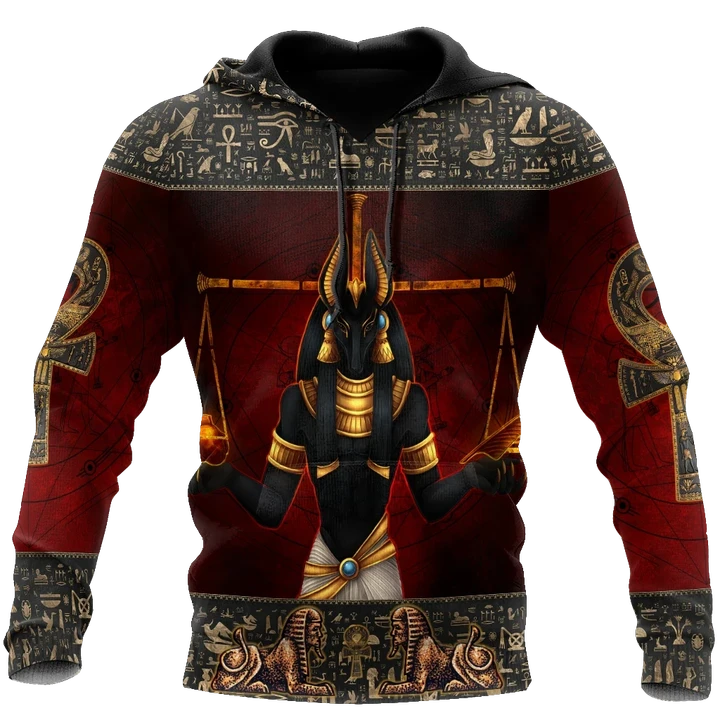 Anubis Ancient Egyptian 3D All Over Printed Shirts For Men And Women JJ26062004 - Amaze Style™-Apparel
