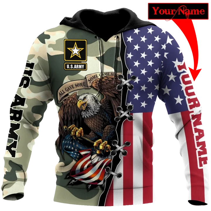US Army Veteran 3D Personalized All Over Printed Hoodie Shirt - Amaze Style™-Apparel