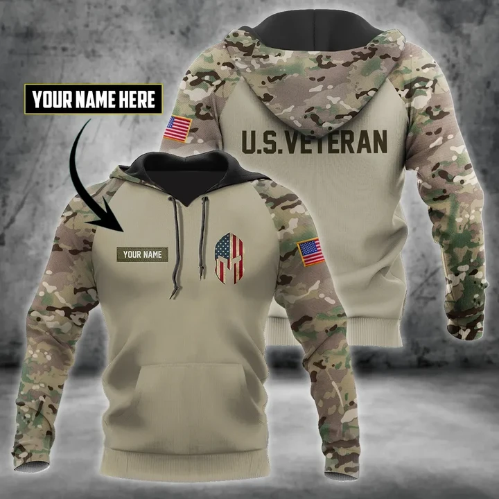 Spartan Soldier US Veteran 3D All Over Printed Shirt Hoodie MP27082001 - Amaze Style™-Apparel