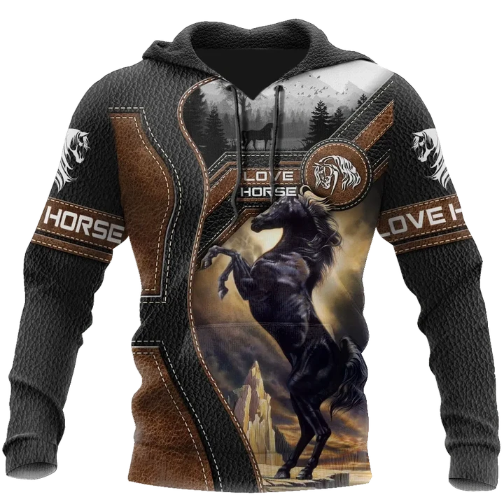 Love Beautiful Horse 3D All Over Printed Shirts For Men And Women TR1605204S - Amaze Style™-Apparel
