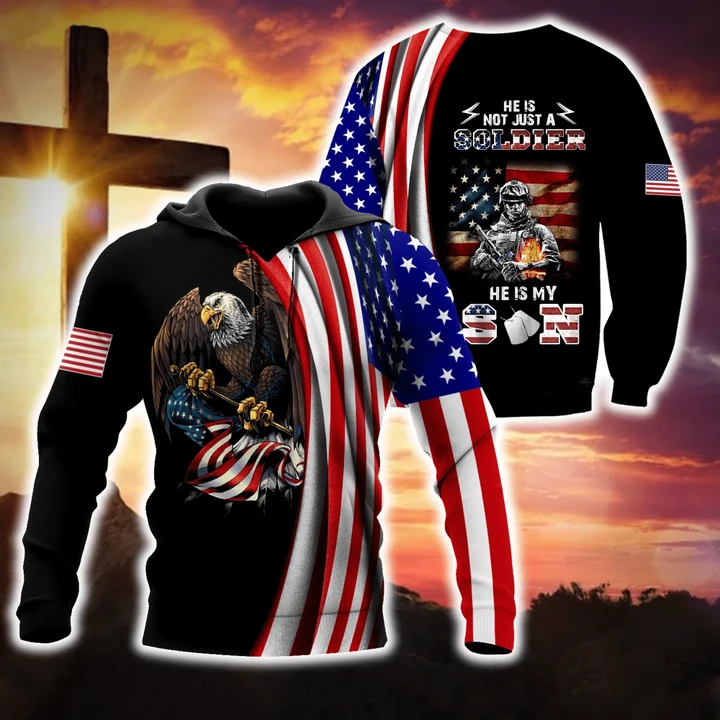 US Veteran He Is Not Just A Soldier 3D All Over Printed Hoodie Shirt For Men and Women MH1709201 - Amaze Style™-Apparel