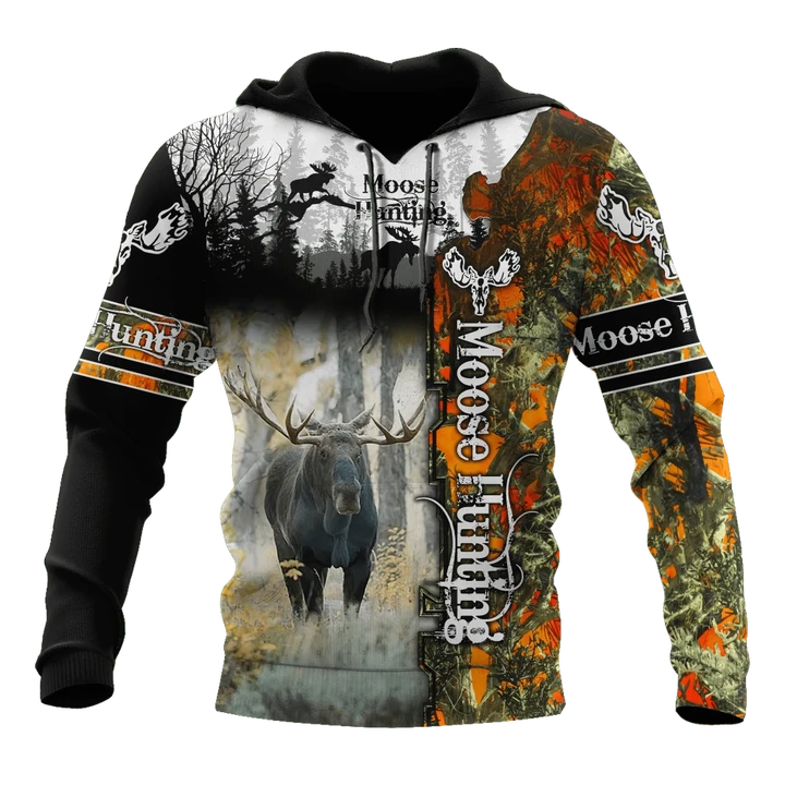 Moose Hunting 3D All Over Printed Hoodie Shirt MP15092006 - Amaze Style™-Apparel