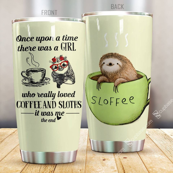 Love Coffee and Sloth Tumbler Cup Premium MPT8 - Amaze Style™-Tumbler