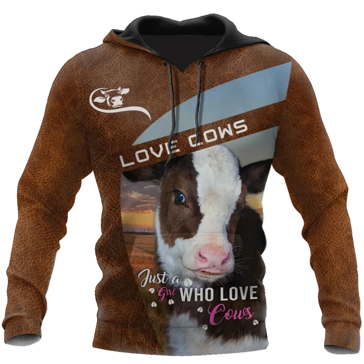 Lovely Cow 3D All Over Printed Hoodie Shirt For Men and Women MP1409201 - Amaze Style™-Apparel