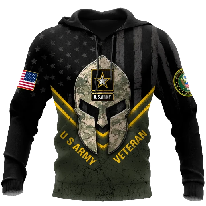 Spartan Soldier US Veteran 3D All Over Printed Shirt Hoodie Pi21082002 - Amaze Style™-Apparel