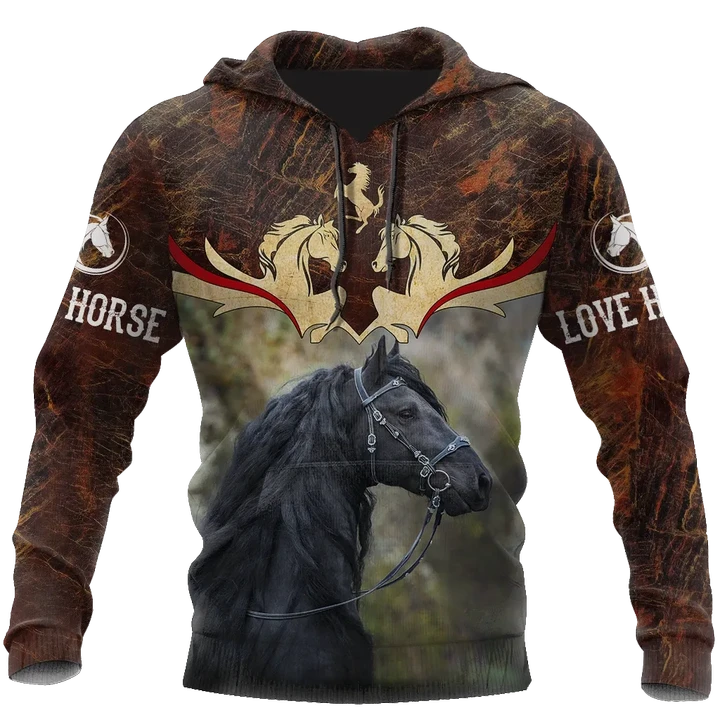Love Horse 3D All Over Printed Shirts  Hoodie MP09082001S2 - Amaze Style™-Apparel