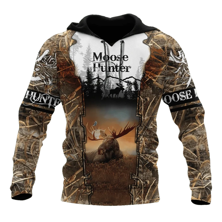 Moose Hunting 3D All Over Printed Hoodie Shirt MP15092005 - Amaze Style™-Apparel