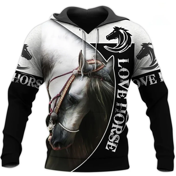 Love Beautiful Horse 3D All Over Printed Shirts MP030404 - Amaze Style™-Apparel