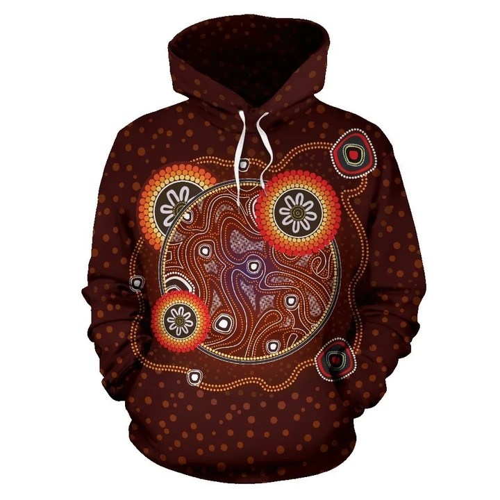 Flower Aboriginal 3D All Over Printed Hoodie MP535 - Amaze Style™-Apparel