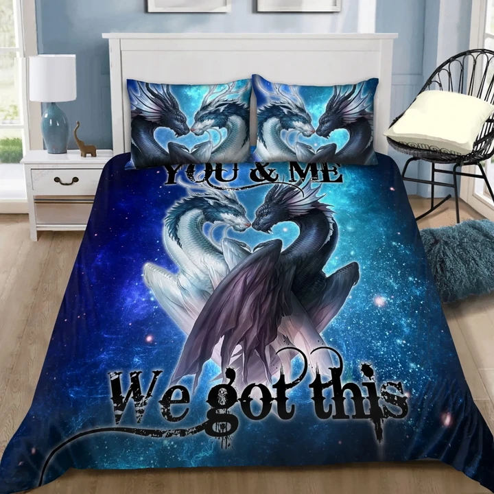 You and Me We Got This Dragon Couple Bedding Set MP180812 - Amaze Style™-Quilt