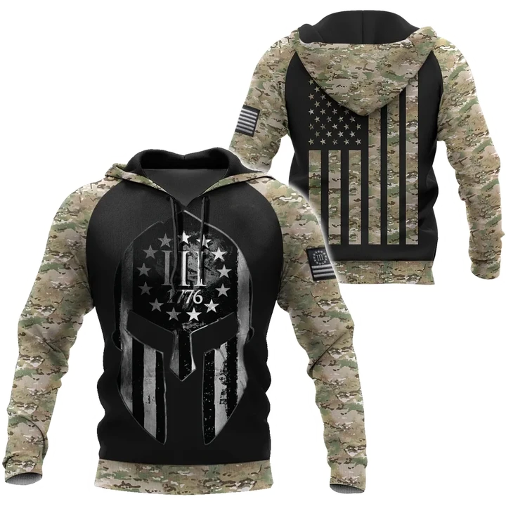 Spartan Soldier US Army 3D All Over Printed Hoodie Shirt For Men and Women HAC100902 - Amaze Style™-Apparel