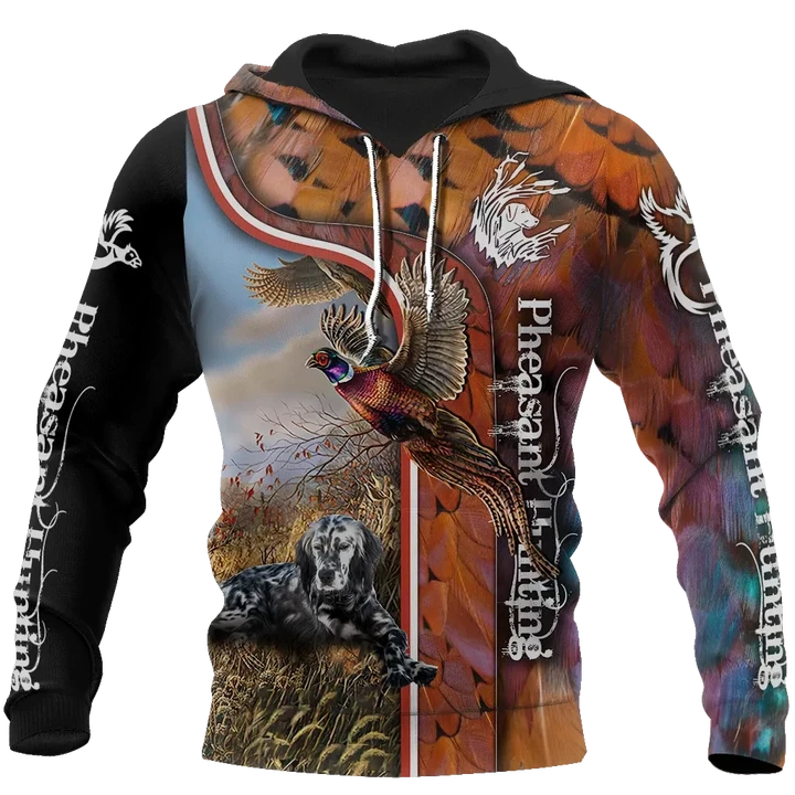 Pheasant Hunting Setter 3D All Over Printed Shirts For Men And Women JJ050202 - Amaze Style™-Apparel