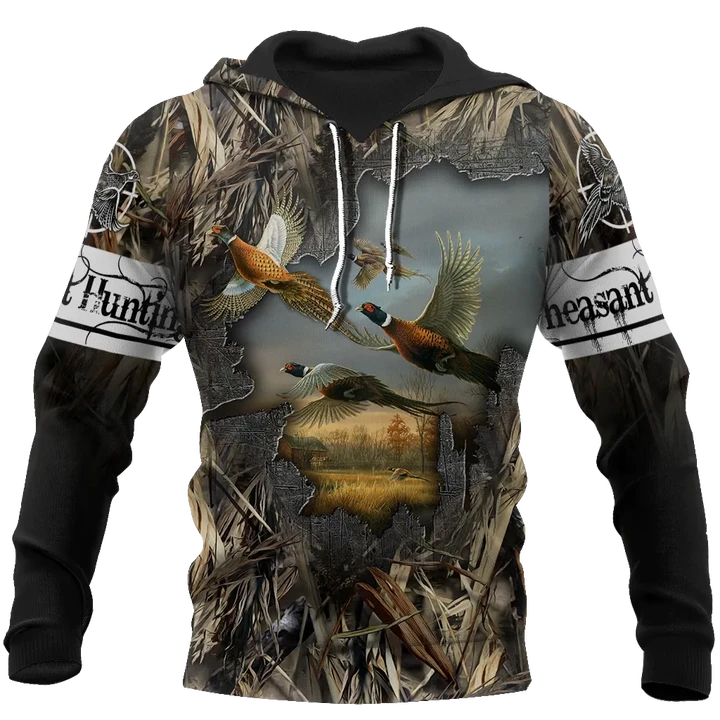 Pheasant Hunting 3D All Over Printed Shirts For Men And Women JJ170101 - Amaze Style™-Apparel