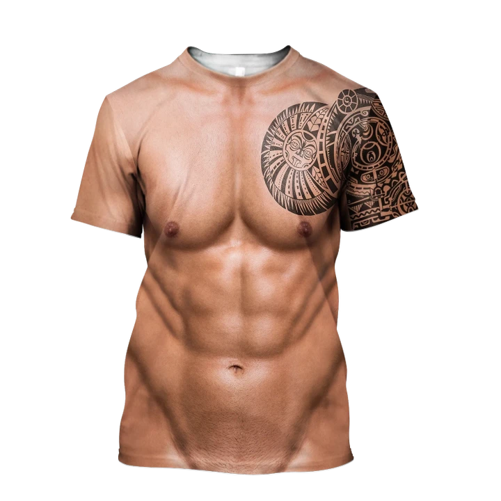 Muscle Tattoo 3D All Over Printed T-Shirt Pi28072002 - Amaze Style™-Apparel