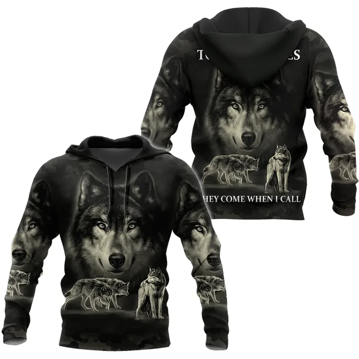 Darkness Wolf 3D All Over Printed Hoodie Shirt For Men and Women HAC080901 - Amaze Style™-Apparel