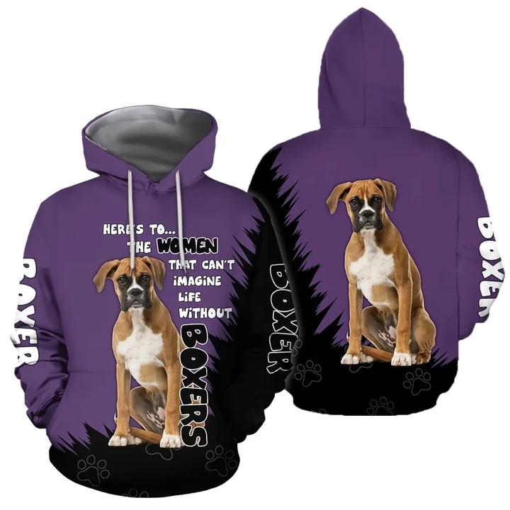 Dog Lover Boxer 3D Full Printed Shirt For Men And Women Pi281206 - Amaze Style™-Apparel