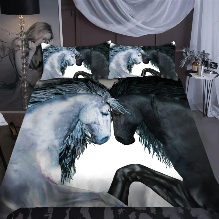 Love Horses Bedding Set JJ110401 - Amaze Style™-Bedding