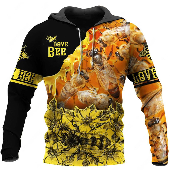 Beautiful Bee Art 3D All Over Printed Shirts For Men And Women MP942 - Amaze Style™-Apparel