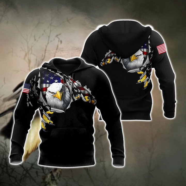 Eagle US Veteran 3D All Over Printed Hoodie Shirt For Men and Women VP15092004 - Amaze Style™-Apparel