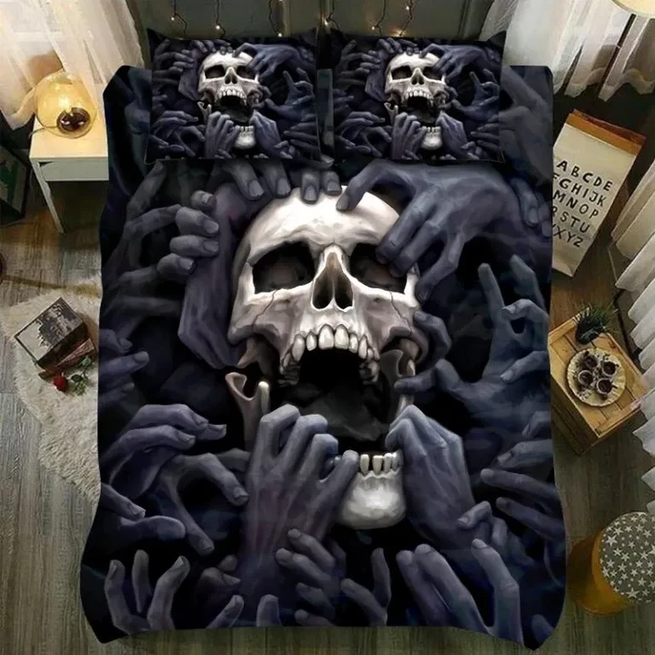 Skull Hands From Hell Bedding Set MP12082007 - Amaze Style™-Bedding
