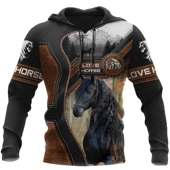 Love Beautiful Horse 3D All Over Printed Shirts For Men And Women TR1505204S - Amaze Style™-Apparel