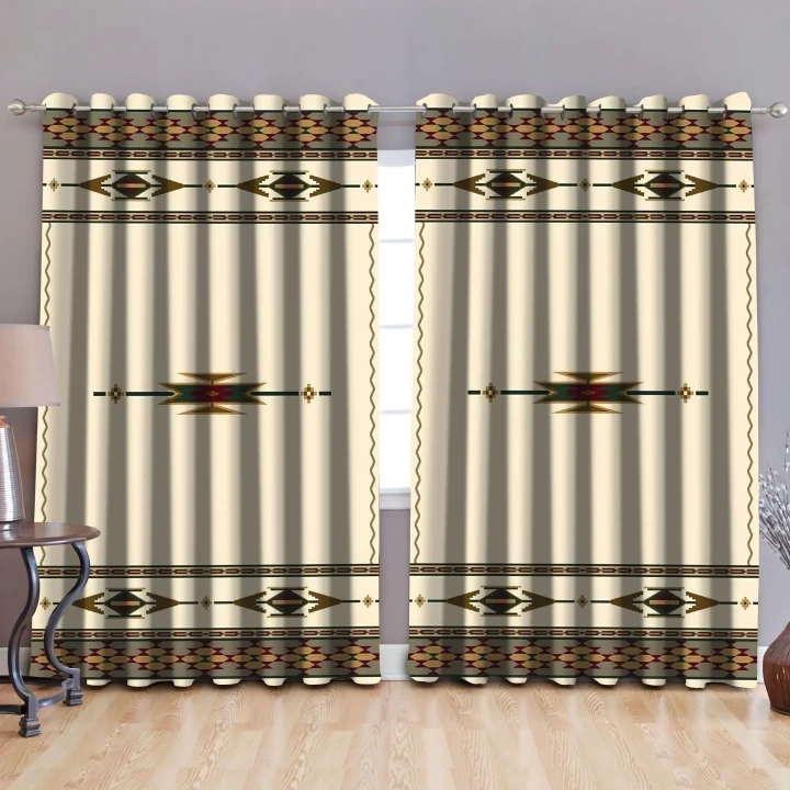 Native American Pattern Blackout Thermal Grommet Window Curtains Pi30052021 - Amaze Style™-Curtains