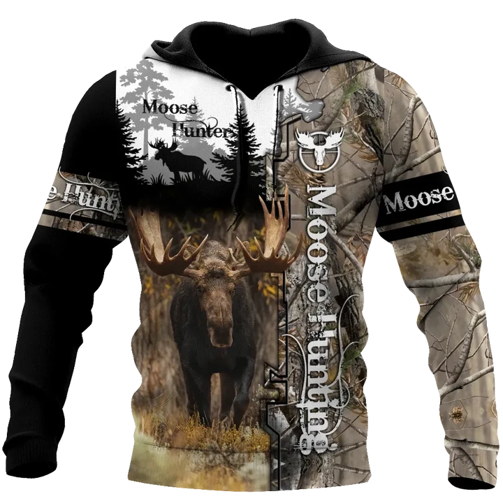 Moose Hunting 3D All Over Printed Hoodie Shirt MP15092001 - Amaze Style™-Apparel
