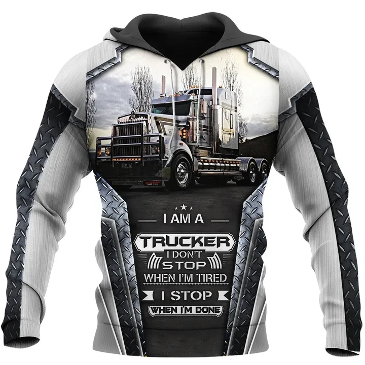 I am Trucker Hoodie T Shirt Sweatshirt for Men & Women NM - Amaze Style™-Apparel