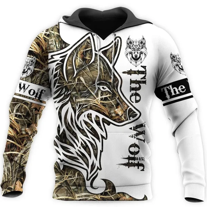 Wolf Hoodie T Shirt For Men and Women NM17042005 - Amaze Style™-Apparel