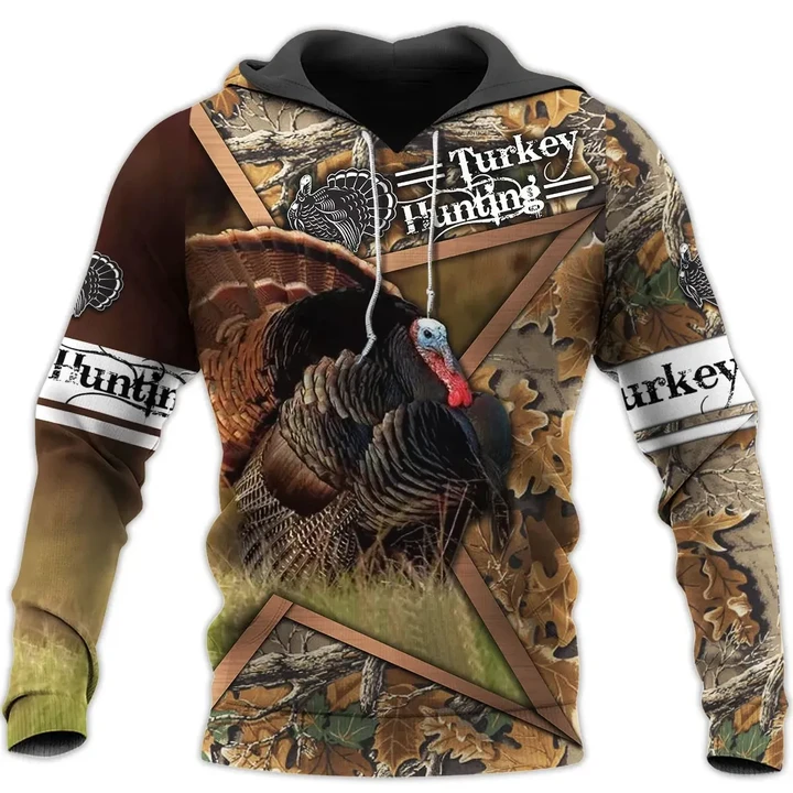 Camo Turkey Hunting Hoodie T-Shirt Sweatshirt for Men and Women NM151102 - Amaze Style™-Apparel