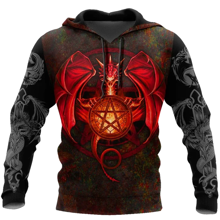 Tattoo and Dungeon Dragon Hoodie T Shirt For Men and Women HAC090607 - Amaze Style™-Apparel