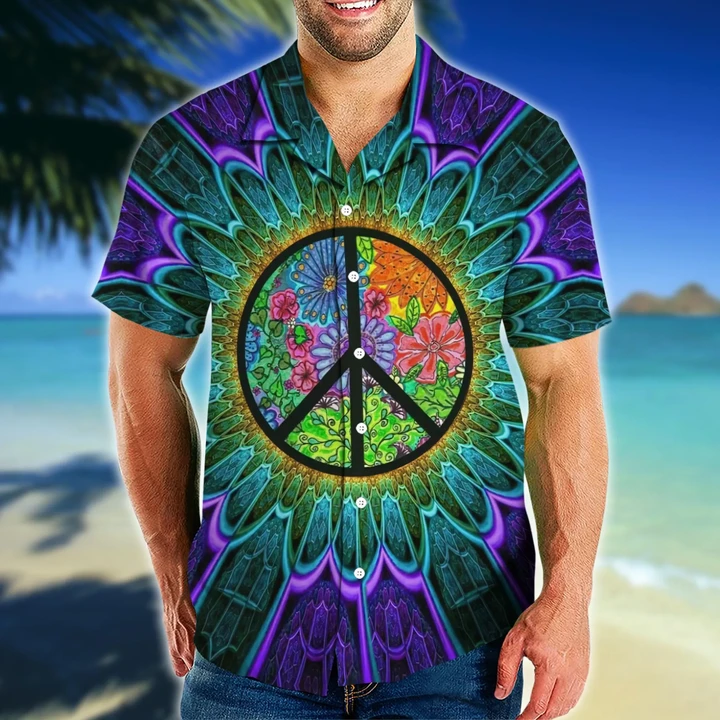 Hippie Tropical Hawaii Shirt HAC090702-NM - Amaze Style™-Apparel