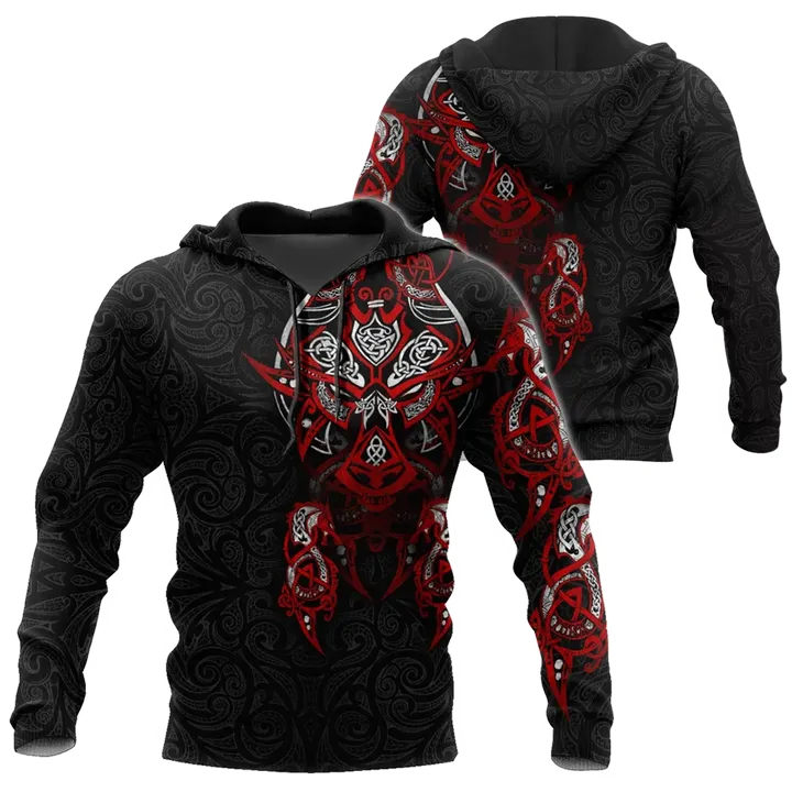 Viking Tattoo Dragon Hoodie T Shirt For Men and Women HAC150604-NM - Amaze Style™-Apparel