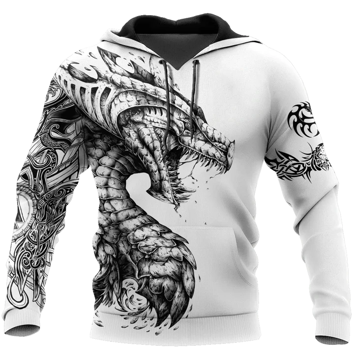 Tattoo and Dungeon Dragon Hoodie T Shirt For Men and Women HAC180501-NM - Amaze Style™-Apparel