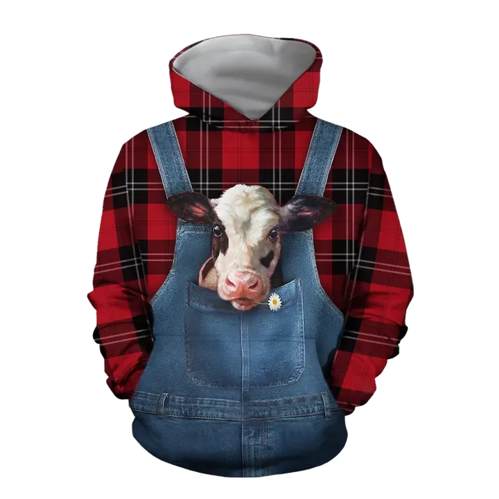 Baby Dairy Cow Hoodie T-Shirt Sweatshirt for Men and Women Pi130202 - Amaze Style™-Apparel