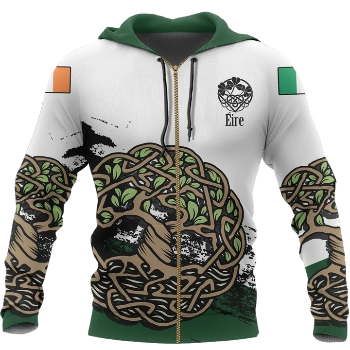 Celtic Tree of Life Hoodie White Version Z2 NM - Amaze Style™-Apparel