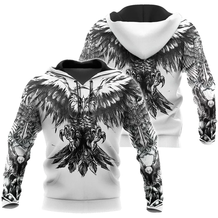 Eagle Tattoo Art Hoodie T Shirt For Men and Women HAC300504-NM - Amaze Style™-Apparel