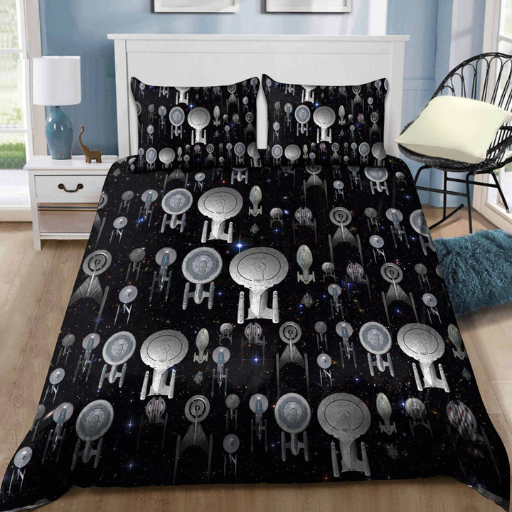 Star Spaceship 3D All Over Printed Bedding Set