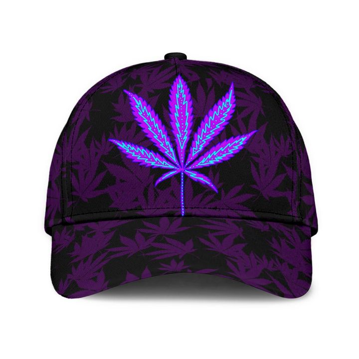 Happy Hippie With Mandala Dark Purple 3D AOP Cap