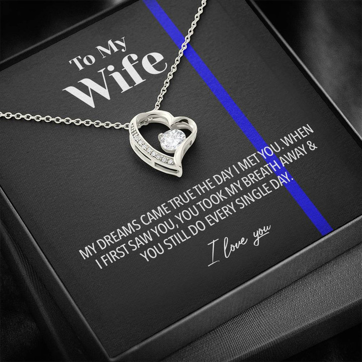 Police Officer's Wife Dream Come True Forever Love Necklace