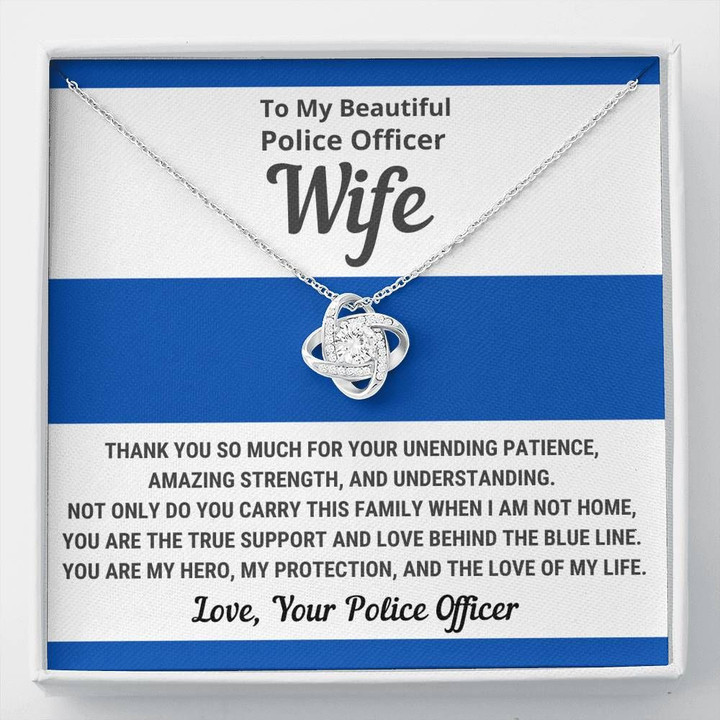 Beautiful Police Officer Wife - Patience, Strength & Understanding - Necklace