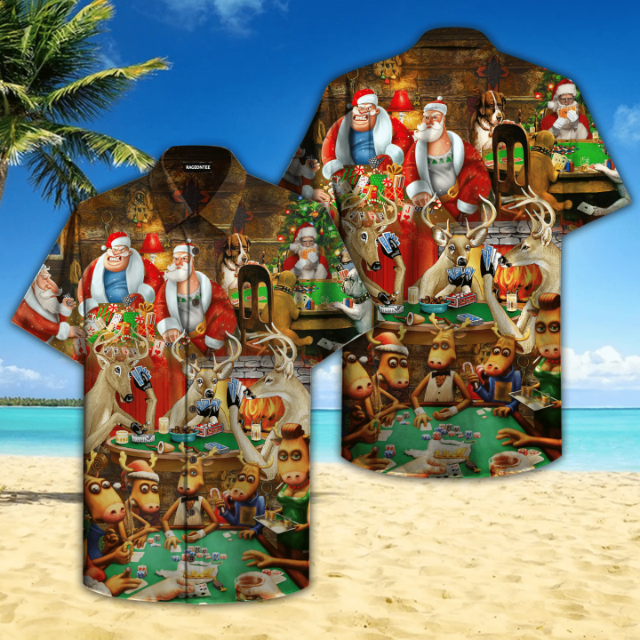 Santa Summer Vacation Hawaiian Shirt | For Men & Women | Adult | HW4206