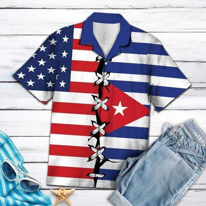 Cuba Root Flag Hawaiian Shirt | For Men & Women | Adult | HW8233