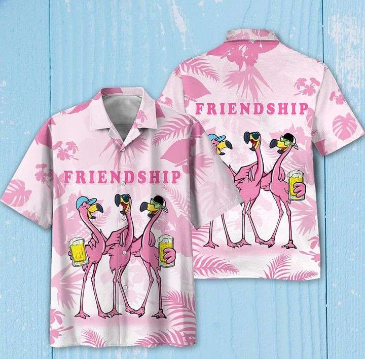 Friendship Flamingos Hawaiian Shirt | For Men & Women | Adult | HW8228